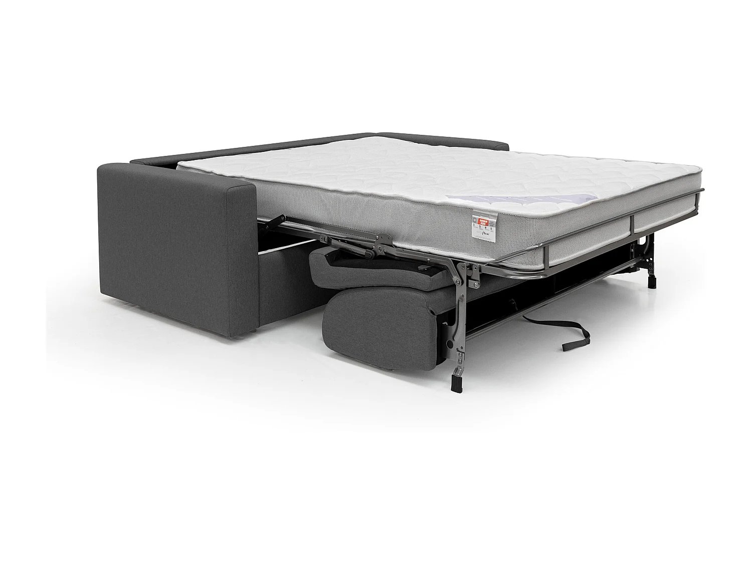 Kansas Canapé lit convertible h20 cm en tissu imperméable T13 212 cm (mat. 160x197) anthracite