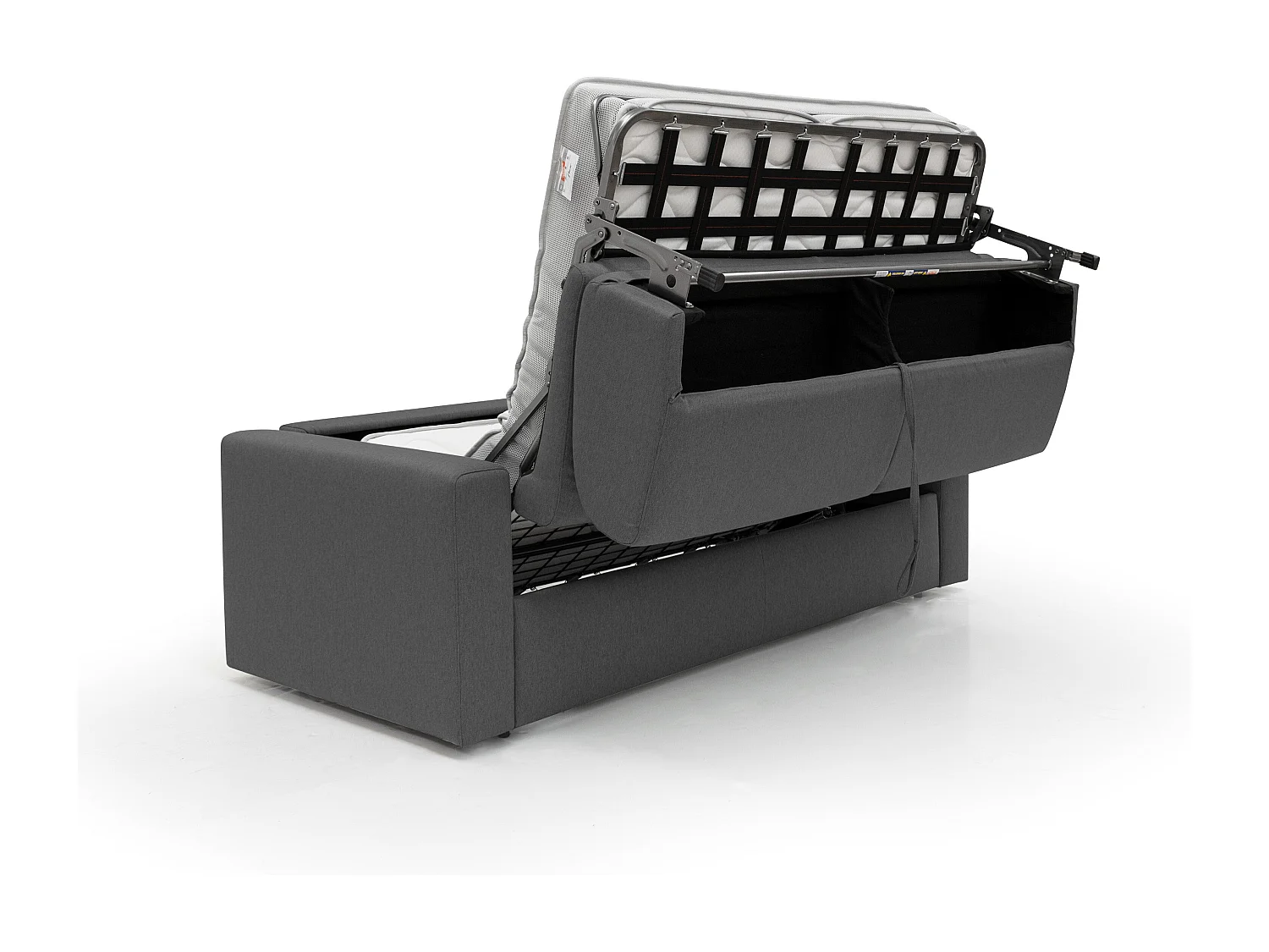 Kansas Canapé lit convertible h20 cm en tissu imperméable T13 212 cm (mat. 160x197) anthracite