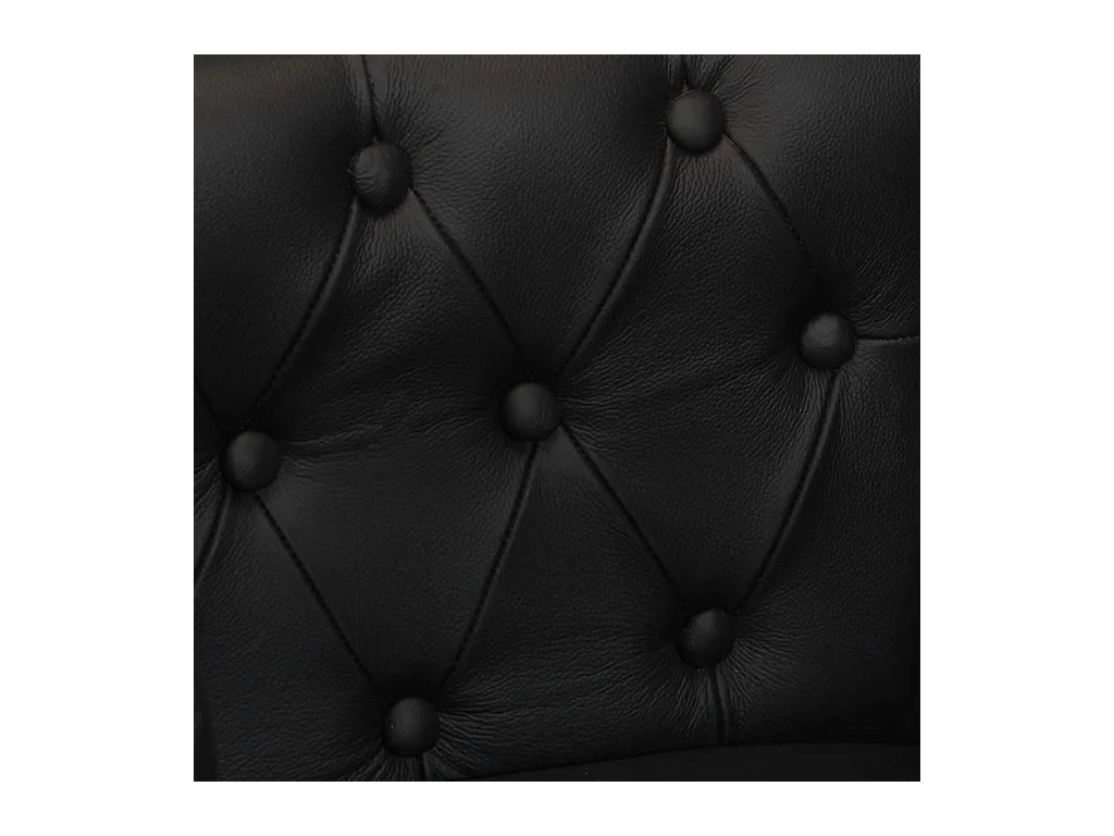 Fauteuil Noir Cuir véritable