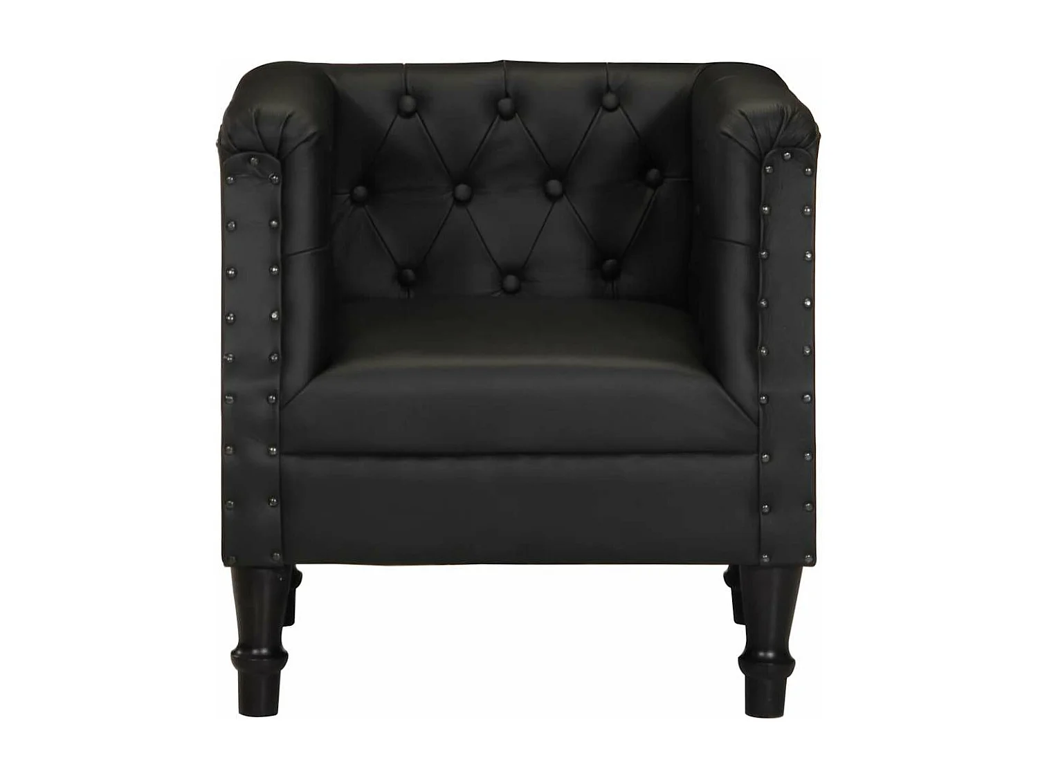 Fauteuil Noir Cuir véritable