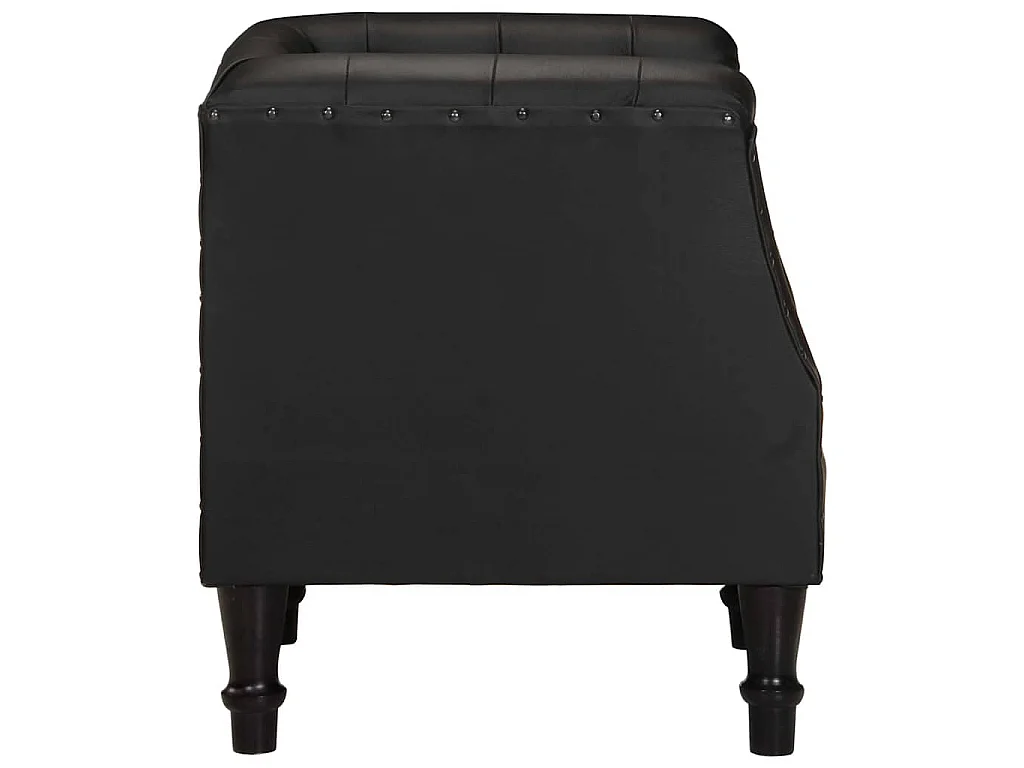 Fauteuil Noir Cuir véritable