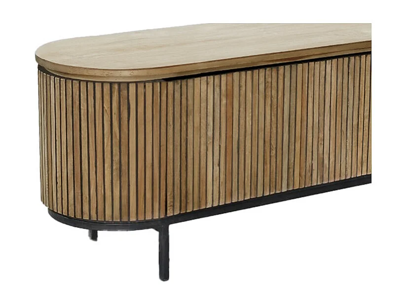 PIANA-Mobile TV da 170 cm in massello di teak riciclato