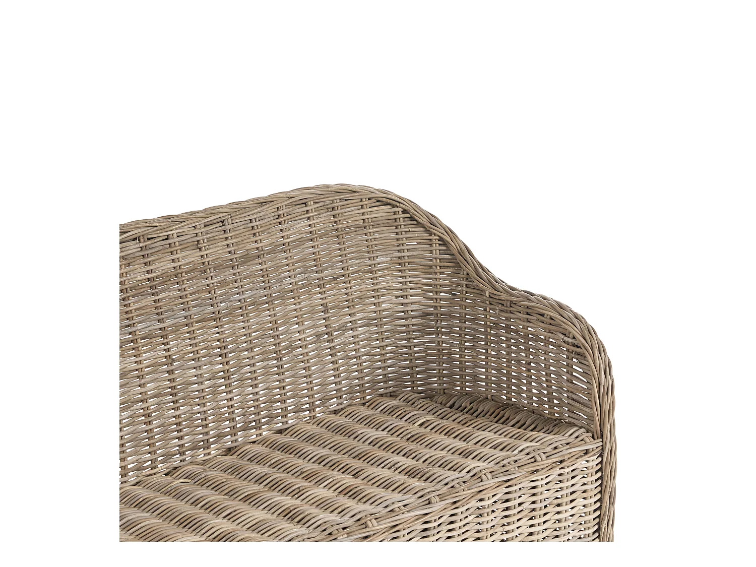 Banc avec coussin d'assise SUSUA 150 cm Rotin Naturel