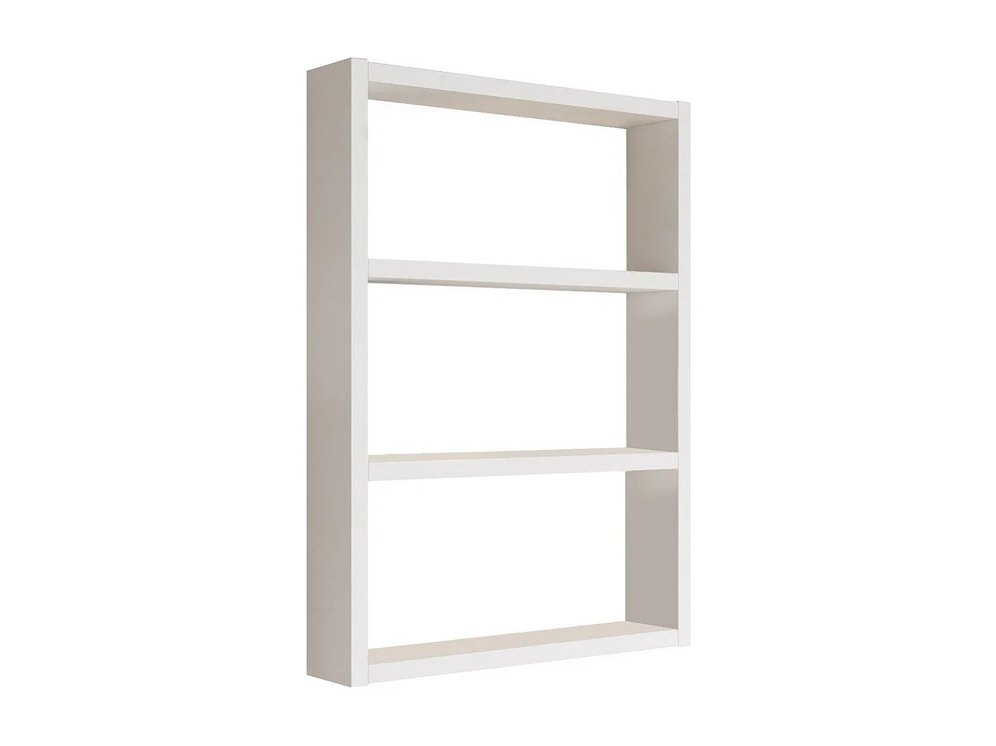 Estantería de pared moderna de 3 niveles Blanca - Práctica para todos los interiores contemporáneos