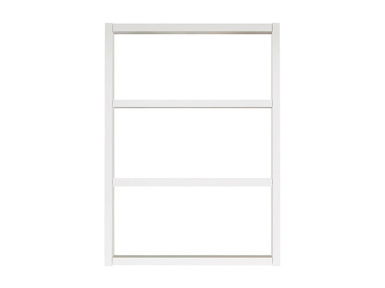 Estantería de pared moderna de 3 niveles Blanca - Práctica para todos los interiores contemporáneos
