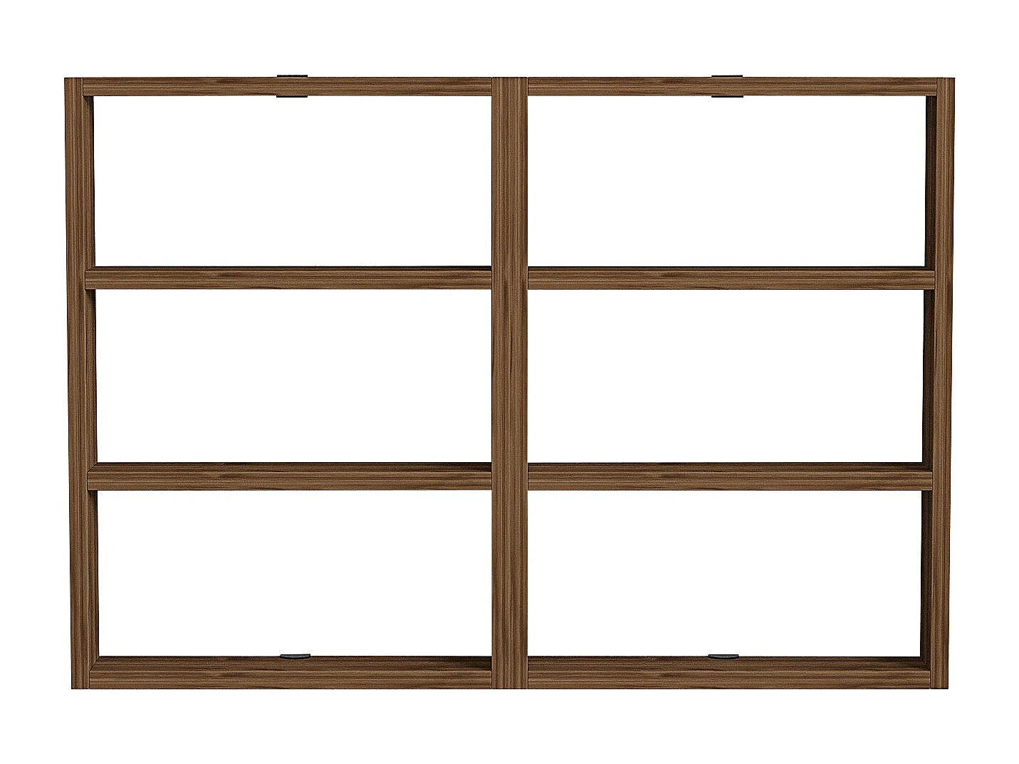 Prateleira de parede design com 6 prateleiras em madeira melaminada H60 cm - JOY