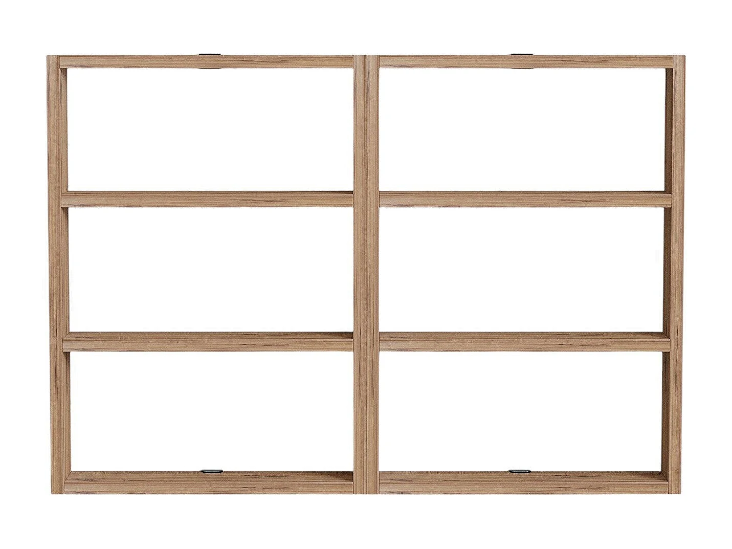 Estante de parede design com 6 prateleiras em madeira melaminada H60 cm - JOY