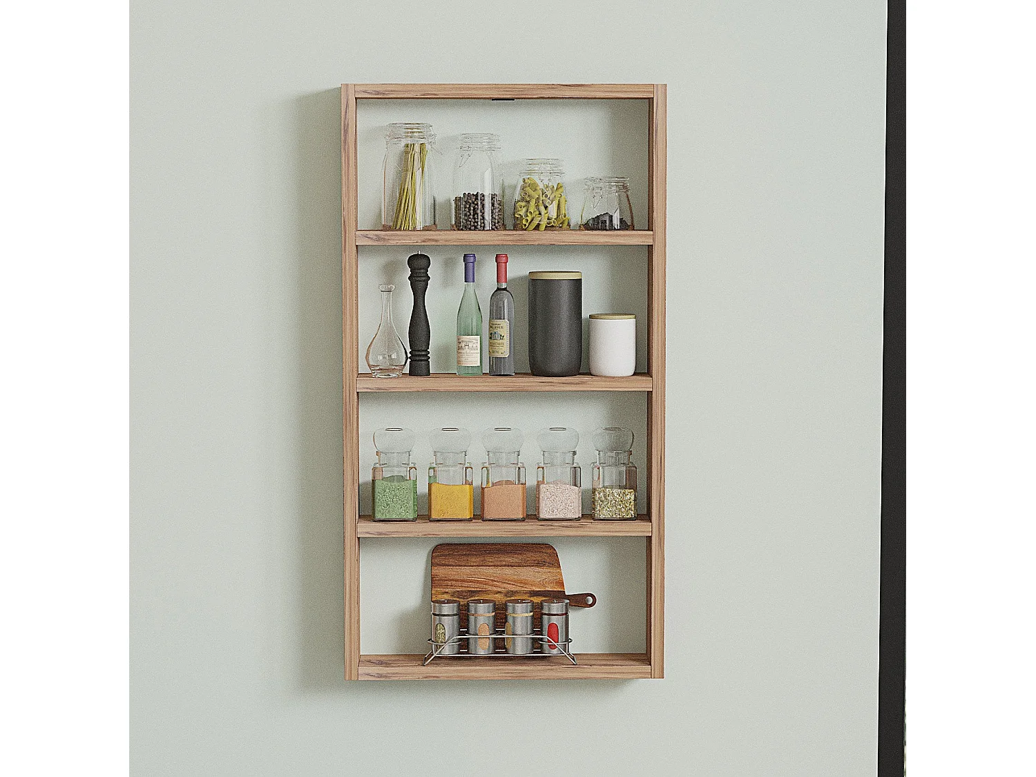 Etagère murale 4 tablettes H80 cm - LYA