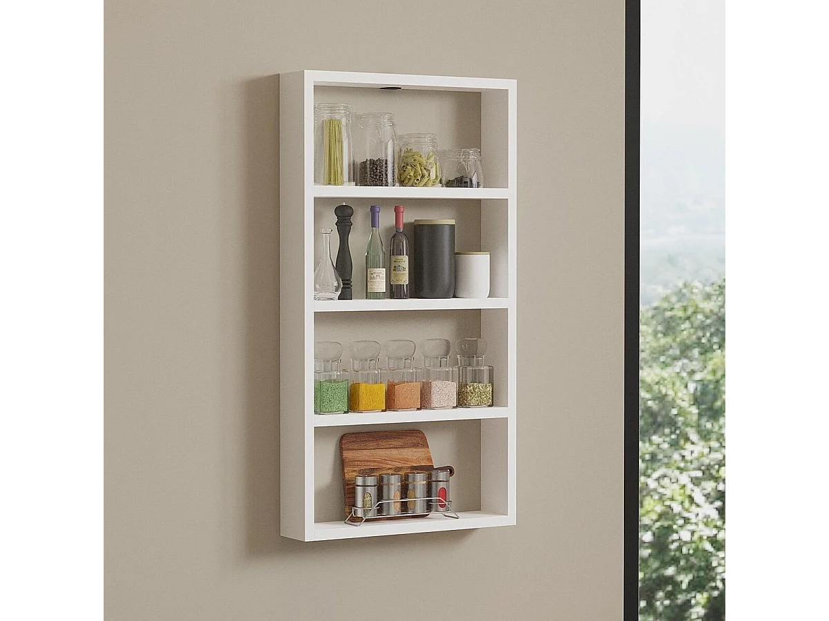 Etagère murale 4 tablettes H80 cm - LYA