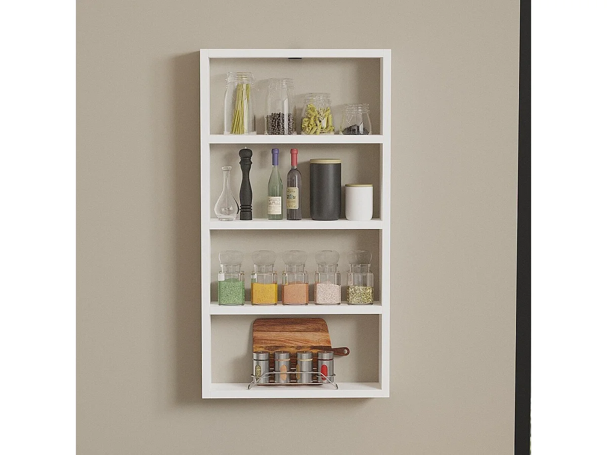 Etagère murale 4 tablettes H80 cm - LYA