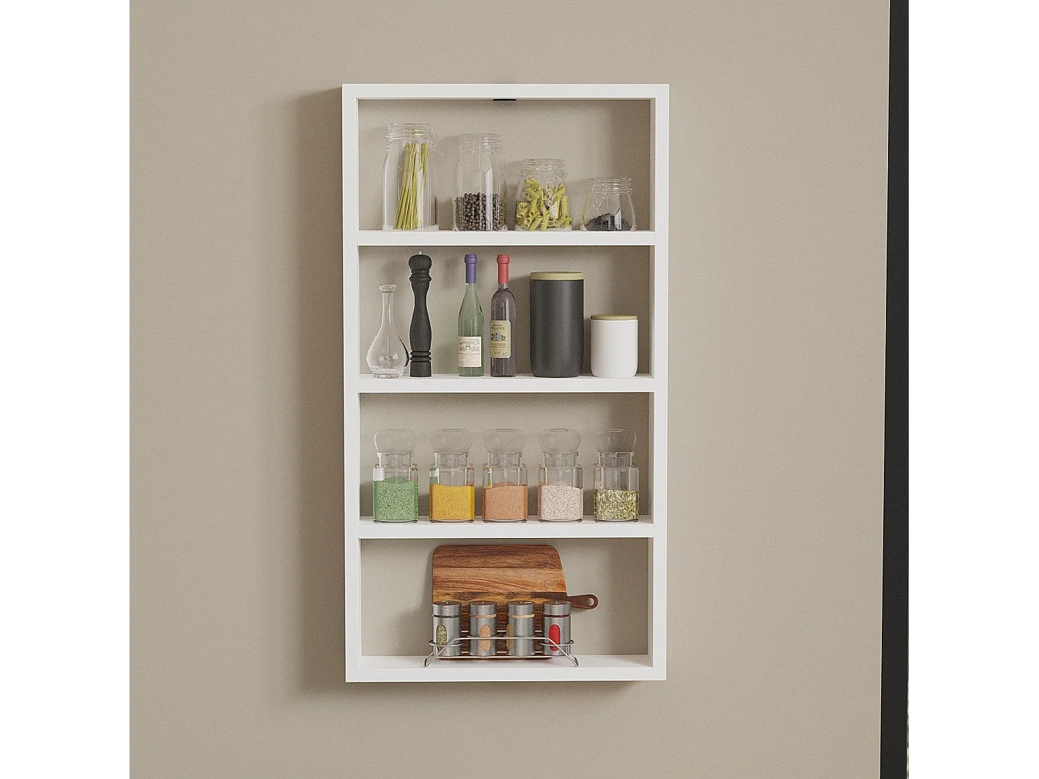 Etagère murale 4 tablettes H80 cm - LYA