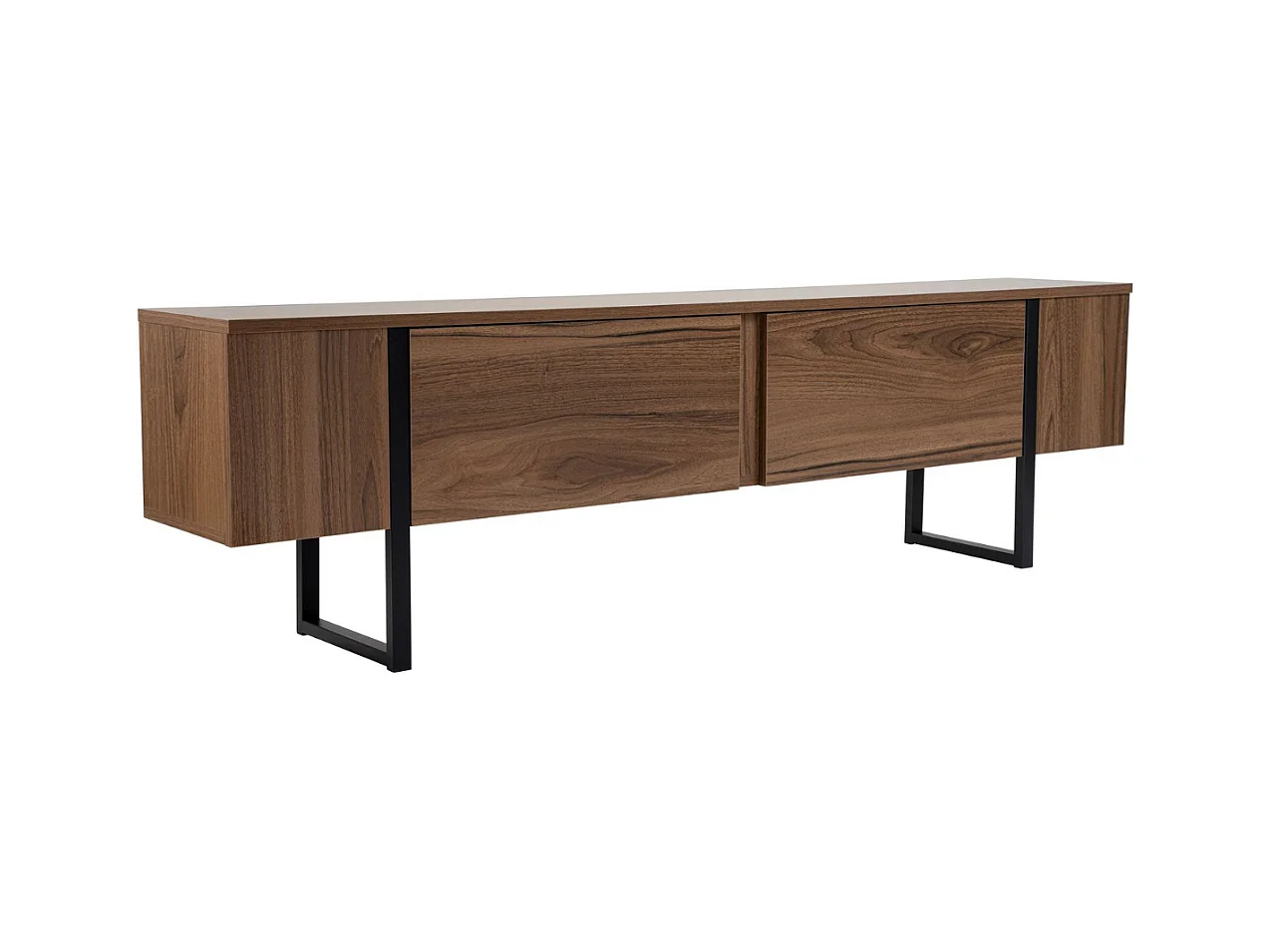 Meuble TV 2 portes abattantes L180 cm - SERENITY