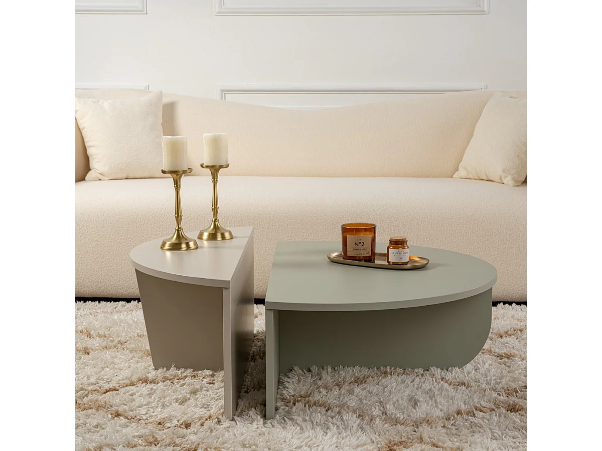 Lot de 2 tables basses L90 cm - ORION