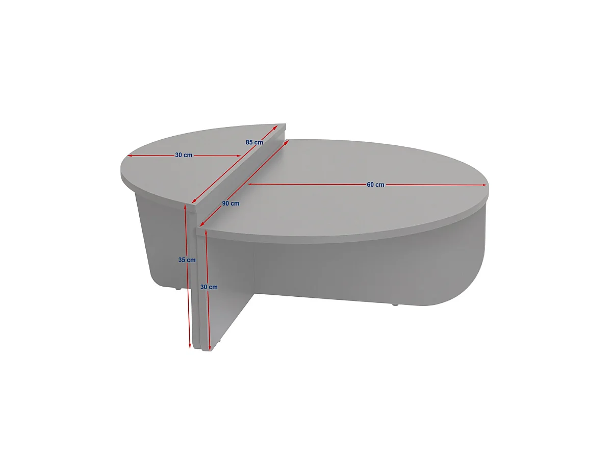 Lot de 2 tables basses L90 cm - ORION