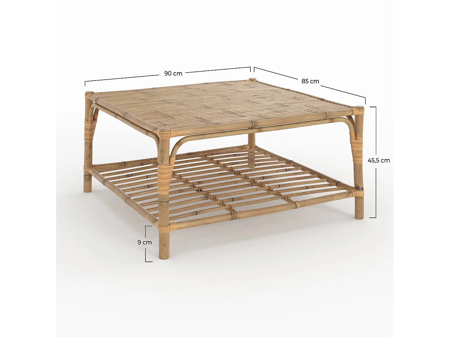 Mesa de centro de jardín en bambú - Timy