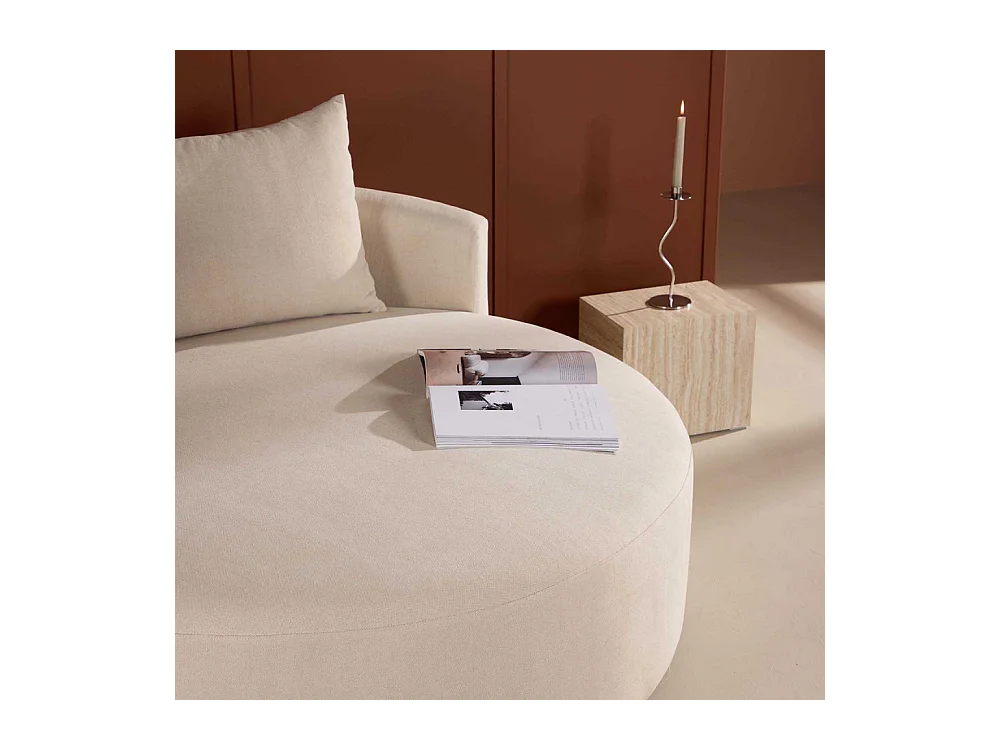 Canapé rond 150 cm en polyester Kelso