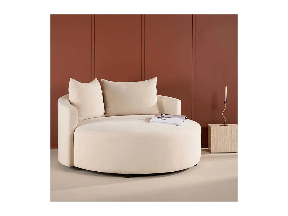 Canapé rond 150 cm en polyester Kelso