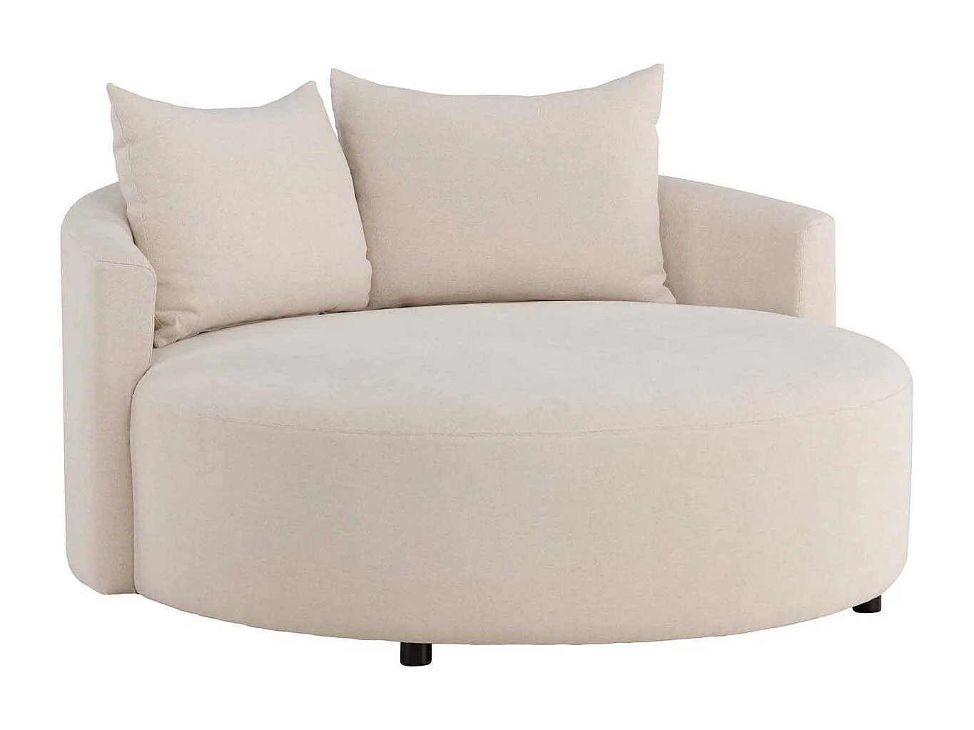 Canapé rond 150 cm en polyester Kelso