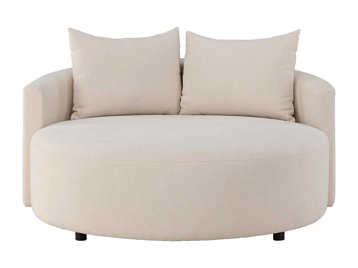 Canapé rond 150 cm en polyester Kelso
