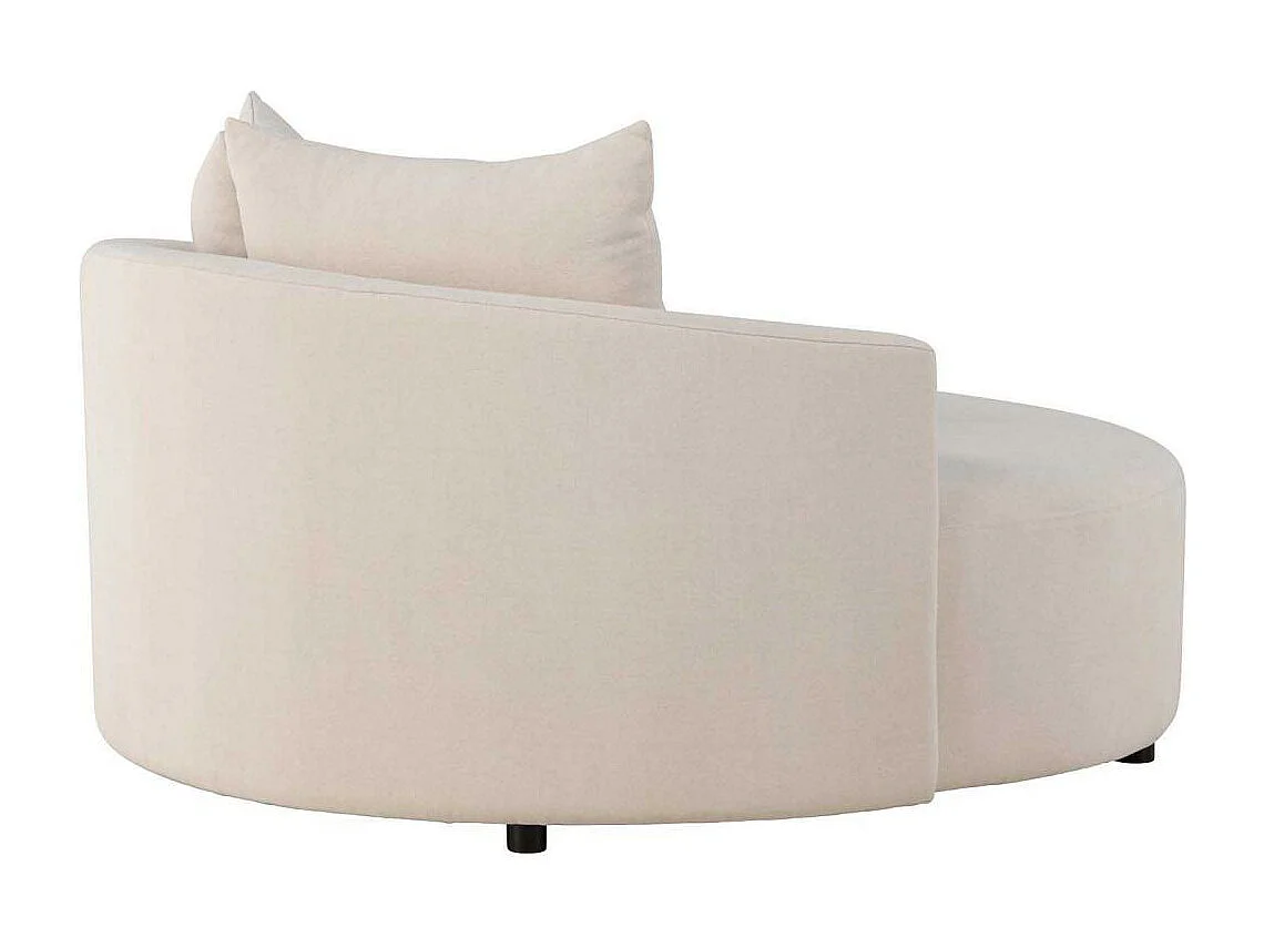 Canapé rond 150 cm en polyester Kelso