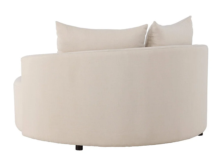 Canapé rond 150 cm en polyester Kelso
