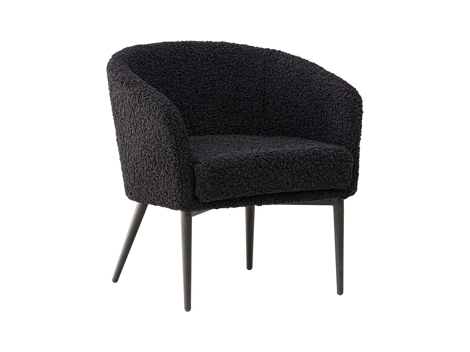 Fauteuil en tissus teddy Fluffy