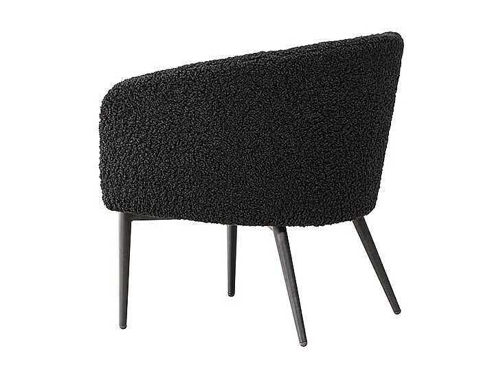 Fluffy fauteuil noir.