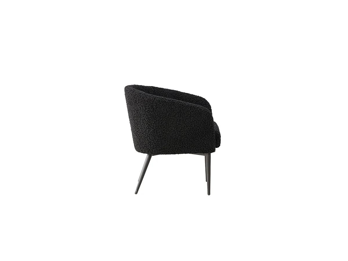 Fluffy Sessel schwarz.
