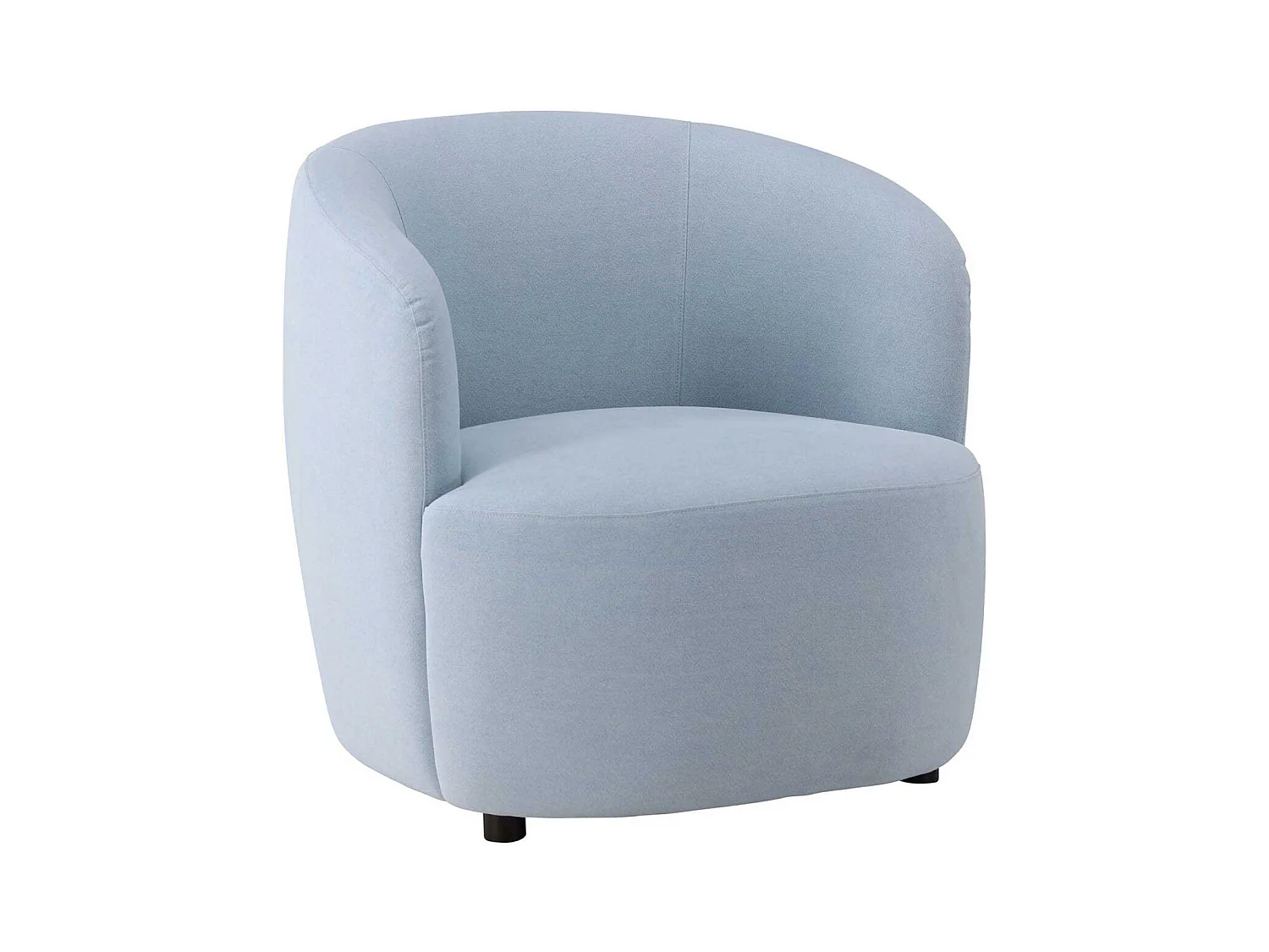 Fauteuil en tissus bleu Bobbo