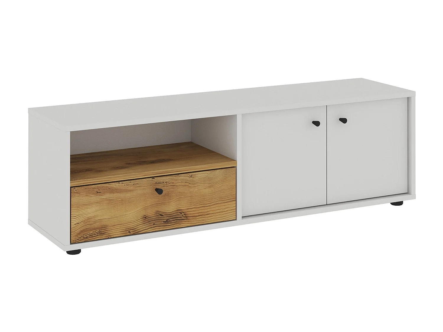 Meuble TV 3 portes en aggloméré Pao