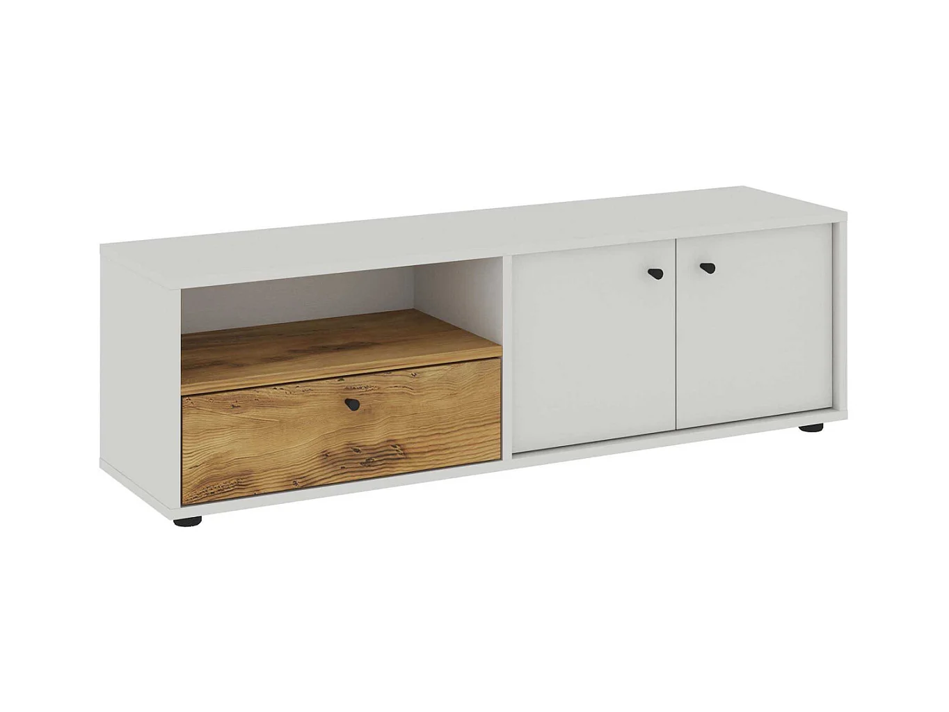 Meuble TV 3 portes en aggloméré Pao