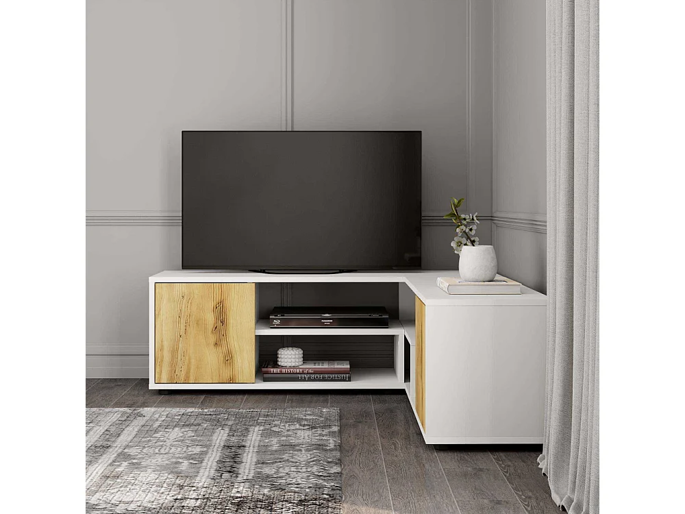 Meuble TV d'angle en aggloméré Rosa