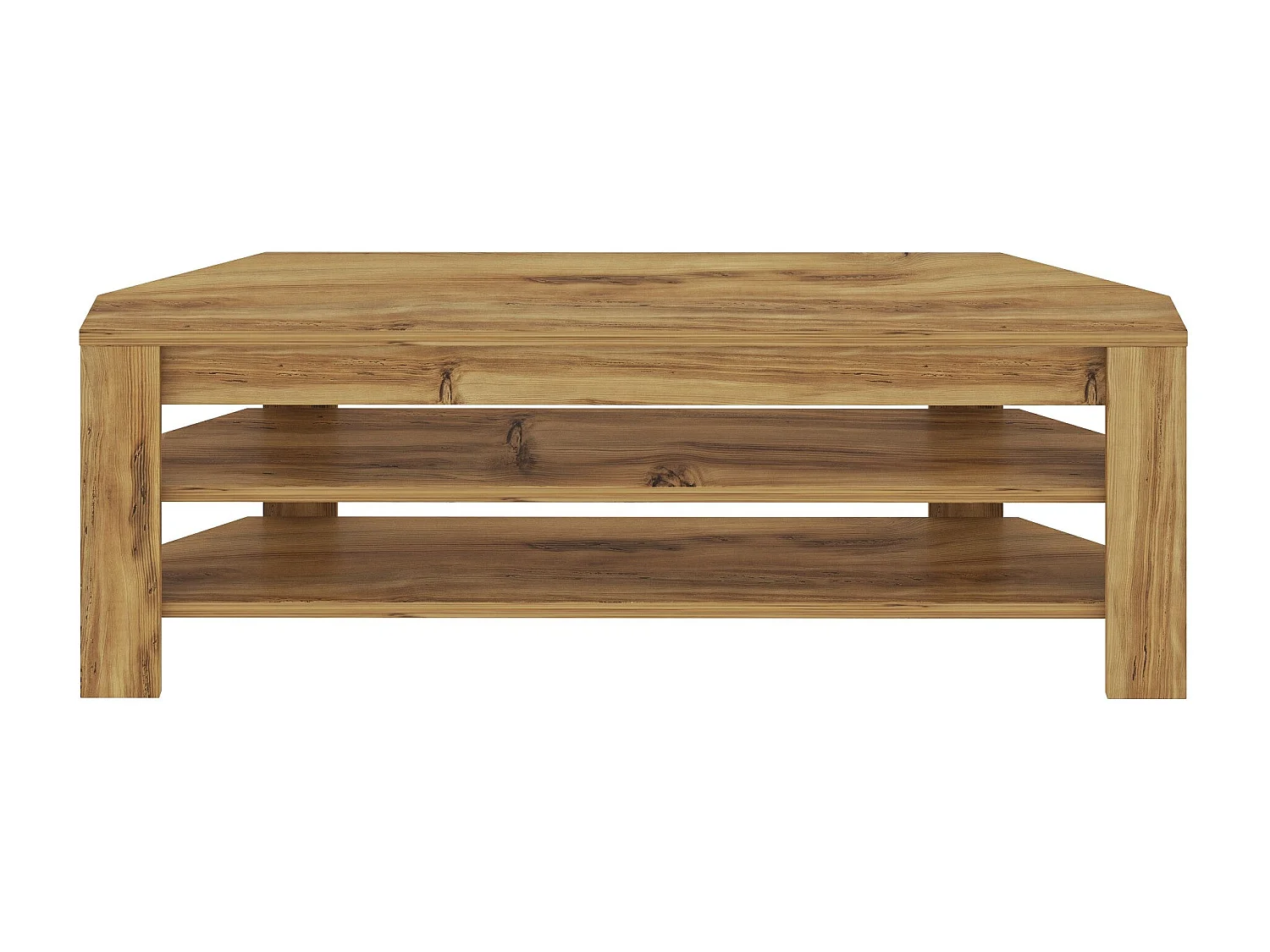 TV-Ständer – 120 cm x 40 cm x 30 cm – Eiche – Melaminbeschichtete Spanplatte