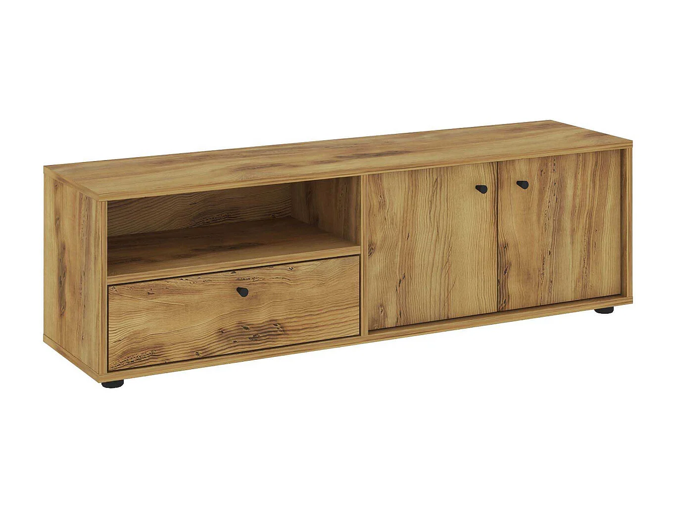 Meuble TV 3 portes en aggloméré Pao