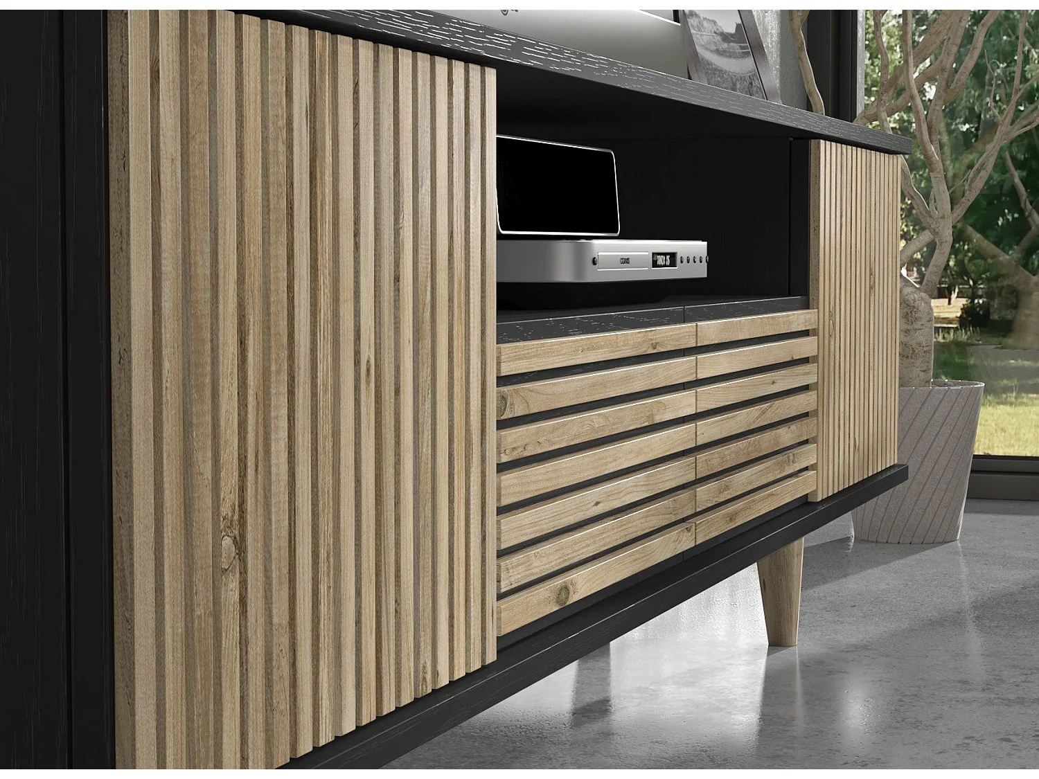 Meuble TV en aggloméré Dylan Modèle 2