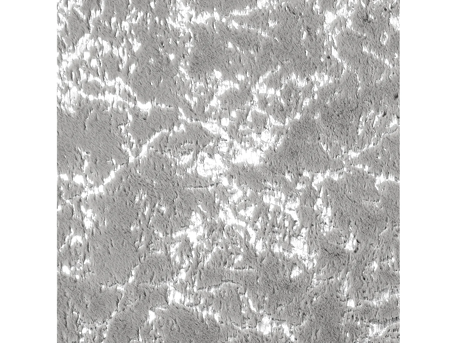 Tapis Imit Fourrure Imp Argente Gris 120x170cm Gris, Argent