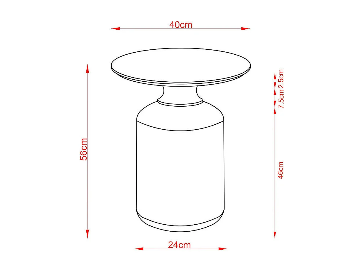 Bout de canapé Joyau en manguier - Amadeus