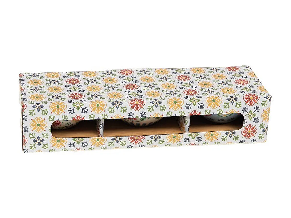 Coffret plateau avec 3 bols Donna