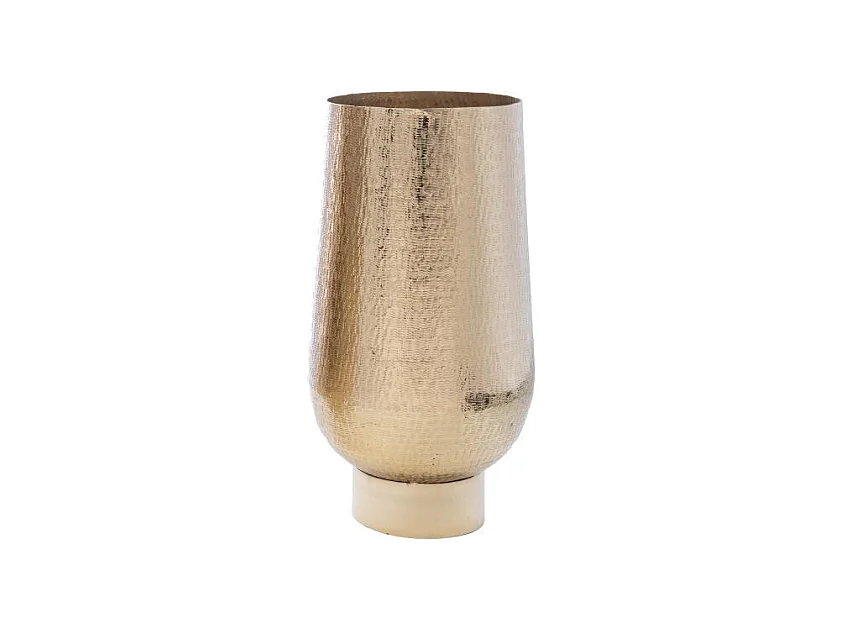 Vase Tranzado 57 cm or en aluminium