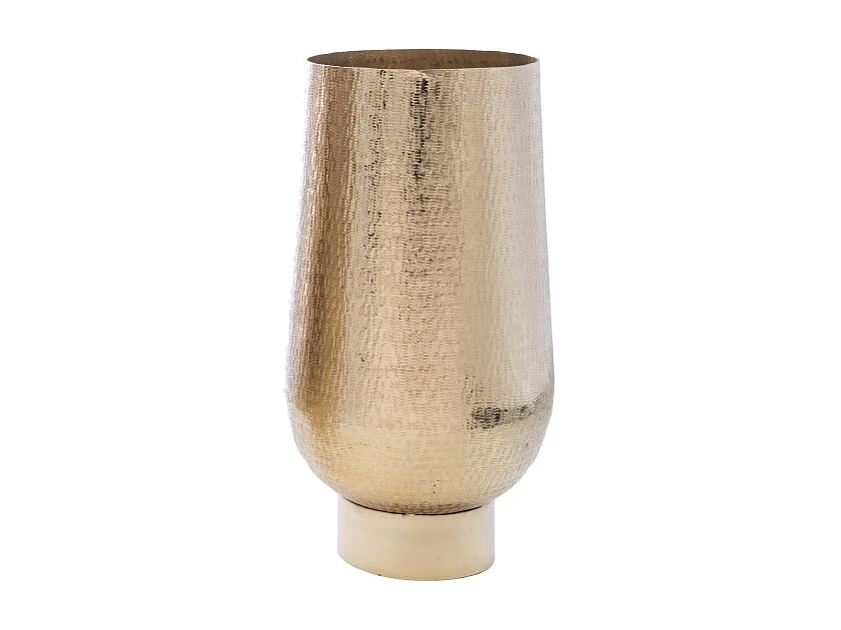 Vase Tranzado 57 cm or en aluminium