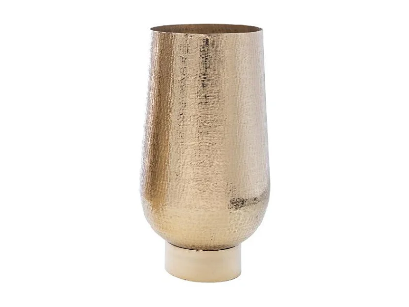 Vase Tranzado 57 cm or en aluminium