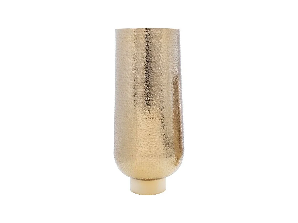 Vase Tranzado 76 cm or en aluminium