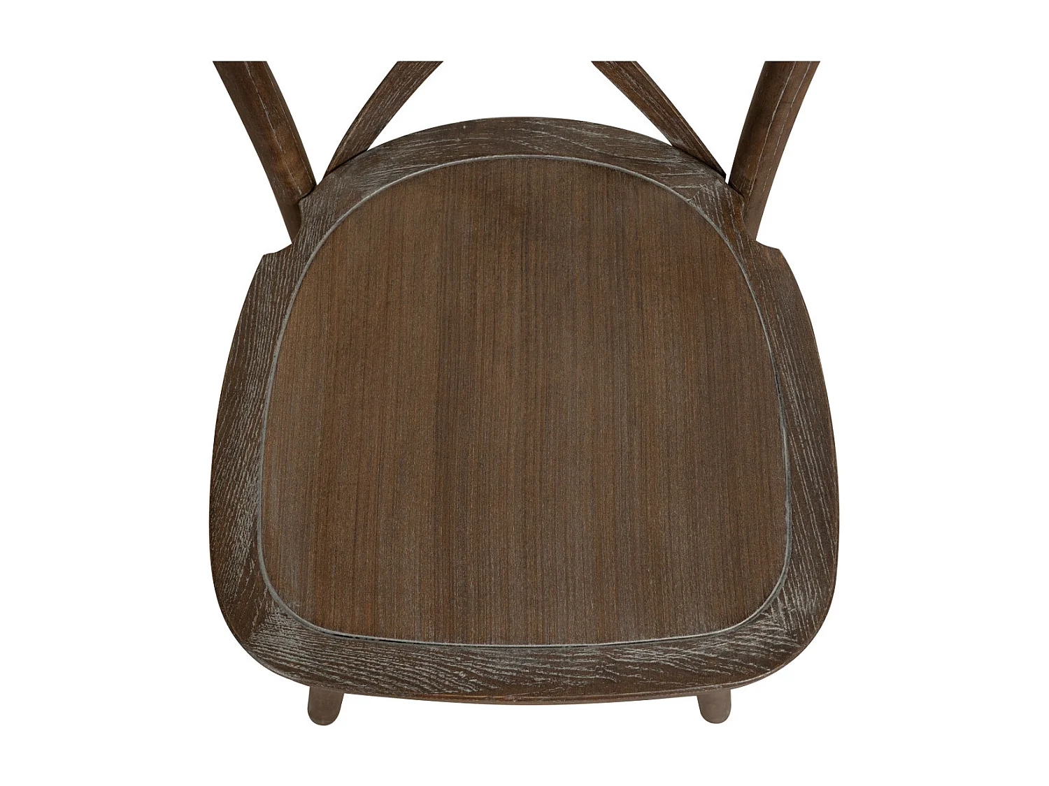 BISCOTTINI Harmonie Chaise – Assise en bois massif avec finition brun antique – Cuisine, Bistro, Salle à Manger- Salon – Empilable – 42x43x88cm.