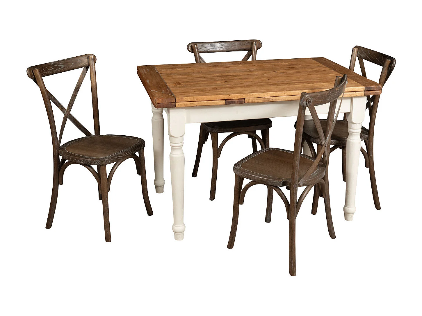 BISCOTTINI Harmonie Chaise – Assise en bois massif avec finition brun antique – Cuisine, Bistro, Salle à Manger- Salon – Empilable – 42x43x88cm.