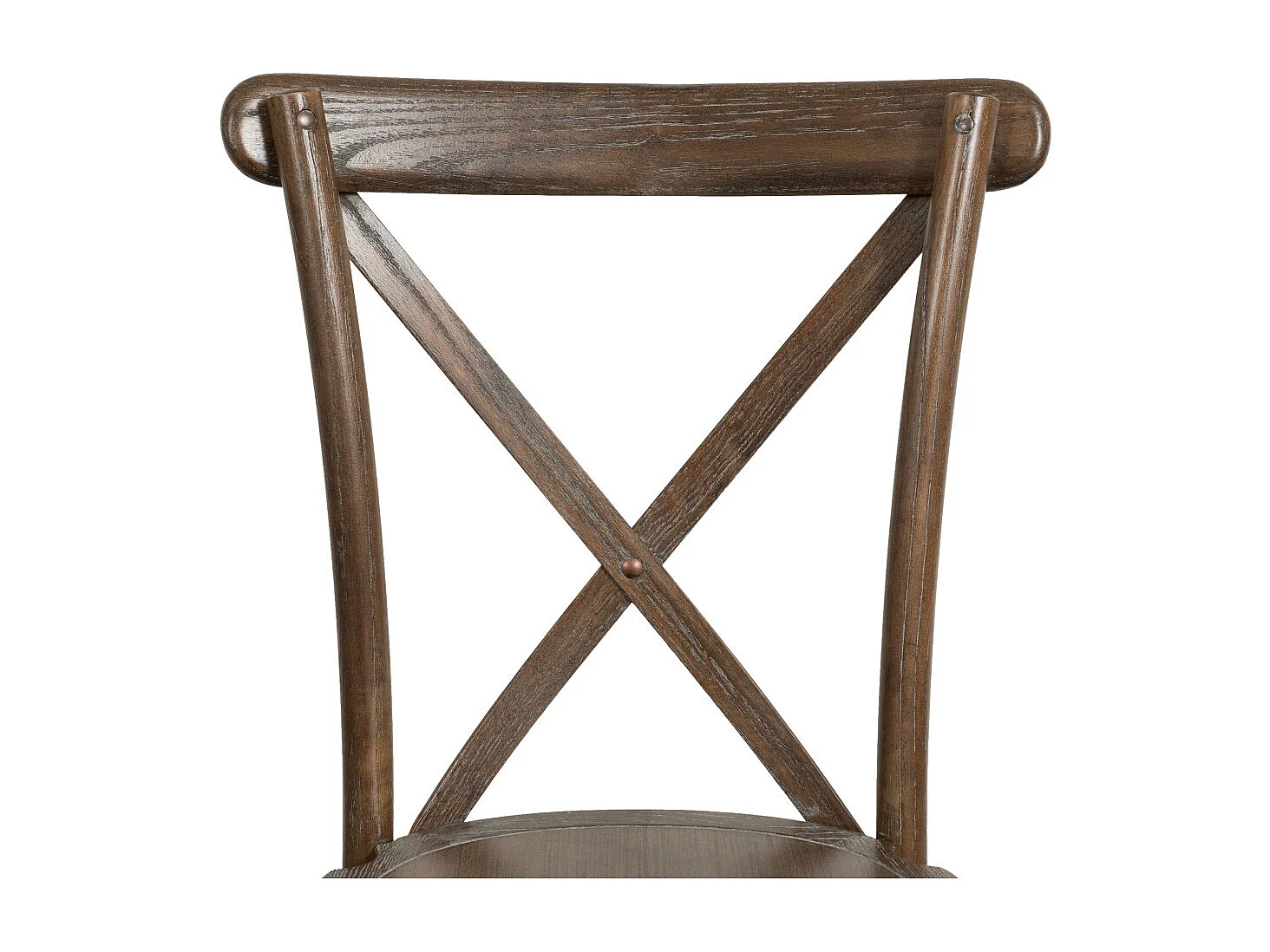 BISCOTTINI Harmonie Chaise – Assise en bois massif avec finition brun antique – Cuisine, Bistro, Salle à Manger- Salon – Empilable – 42x43x88cm.