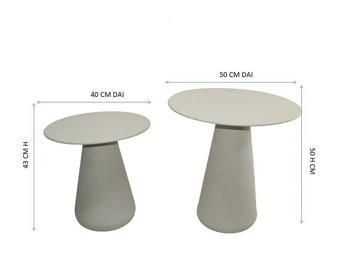 Set de 2 bouts de canapé Blandine