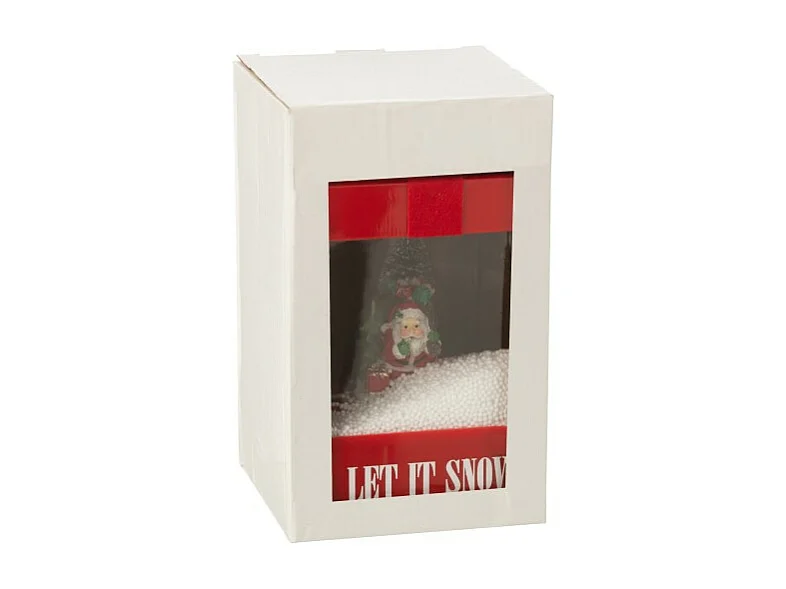 Caja de nieve de polirresina multicolor 13.5*13.5*20 cm