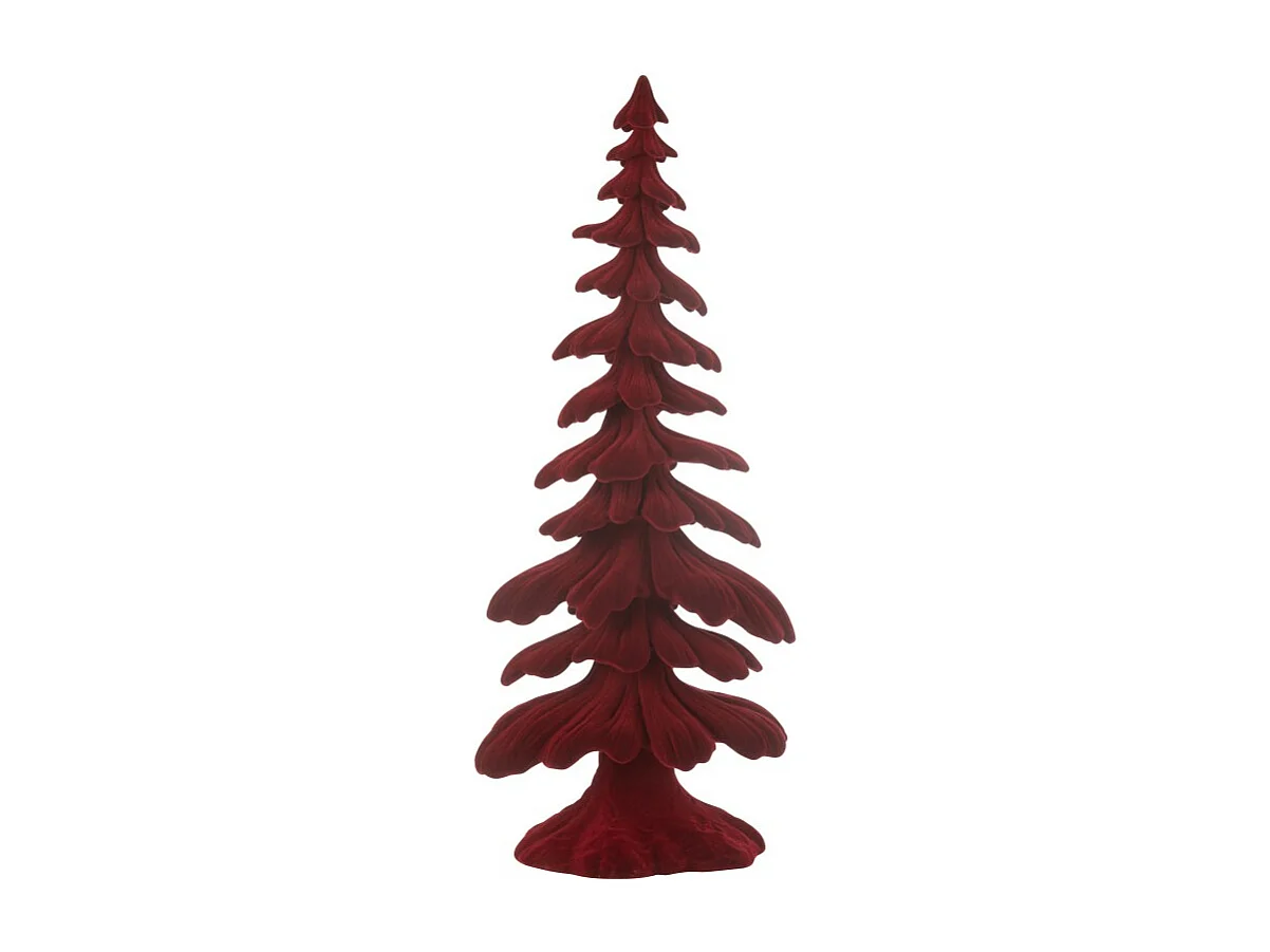 Albero di Natale in resina rossa 21*13.5*51 cm