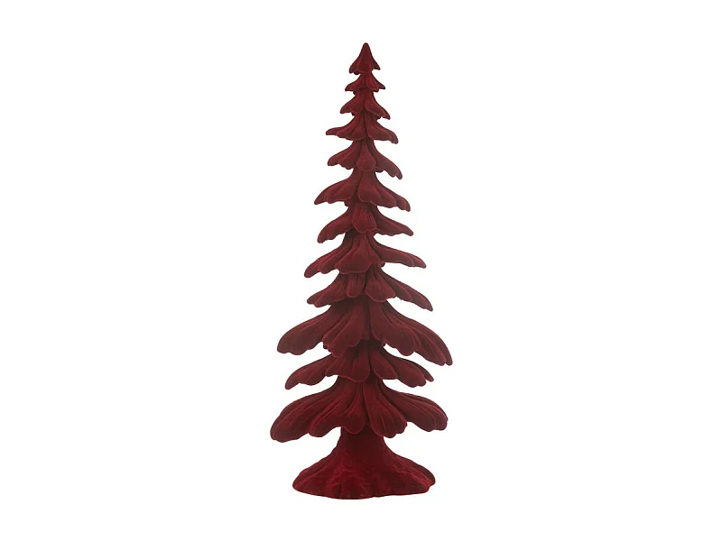 Albero di Natale in resina rossa 21*13.5*51 cm