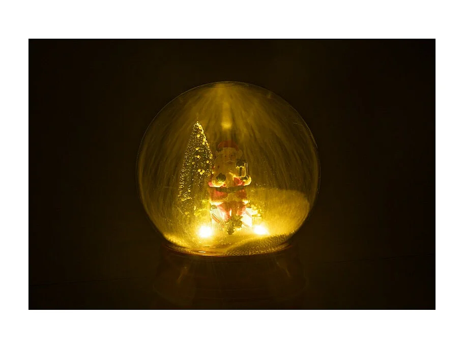 Sfera di neve in poliresina multicolore 21x21x23 cm